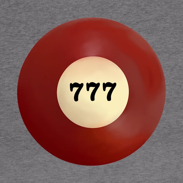 777 Angel Number Pool Ball by notastranger